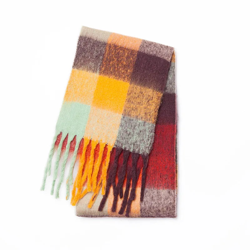 Luxury Cashmere-Feel Winter Scarf – Soft, Warm & Elegant Shawl Wrap with Tassels for Women!