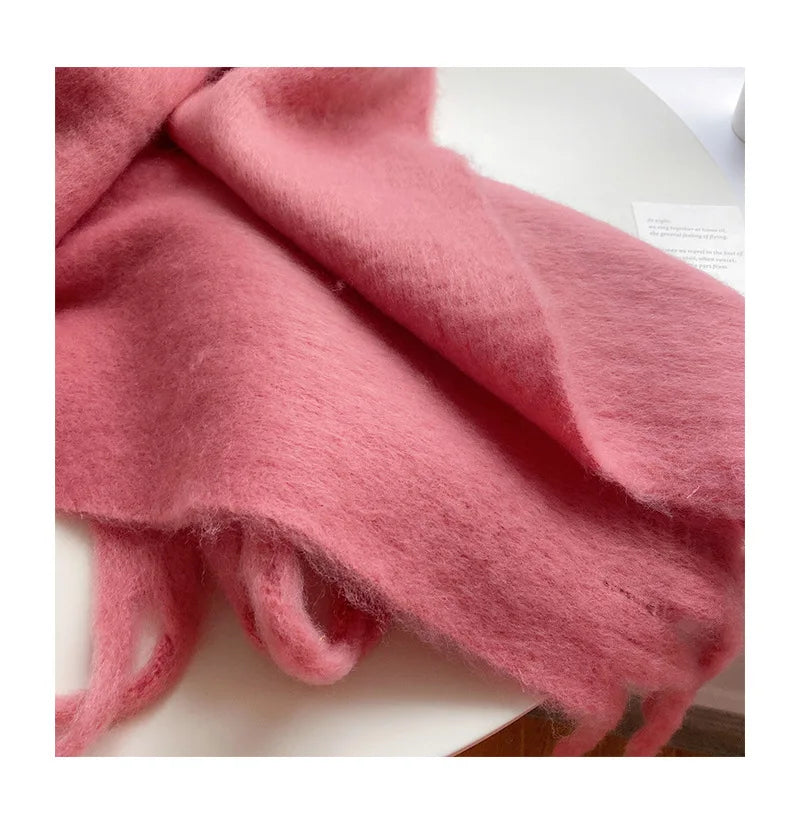 Luxury Cashmere-Feel Winter Scarf – Soft, Warm & Elegant Shawl Wrap with Tassels for Women!
