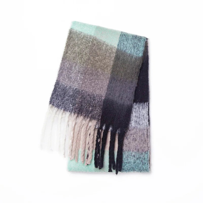 Luxury Cashmere-Feel Winter Scarf – Soft, Warm & Elegant Shawl Wrap with Tassels for Women!