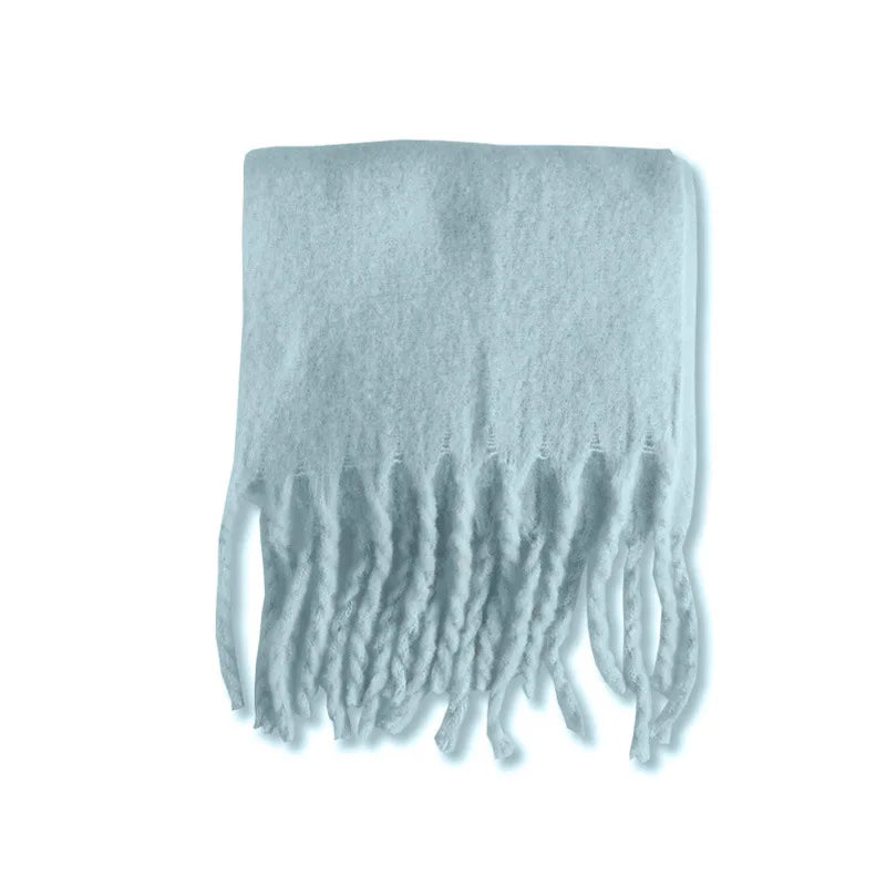 Luxury Cashmere-Feel Winter Scarf – Soft, Warm & Elegant Shawl Wrap with Tassels for Women!