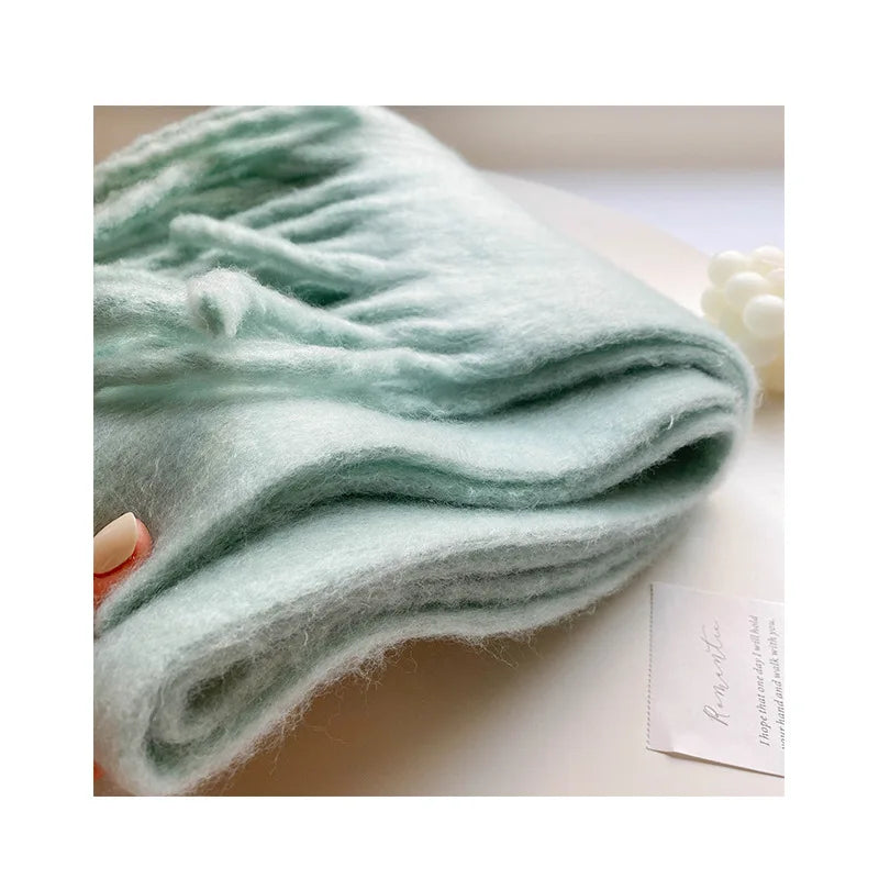 Luxury Cashmere-Feel Winter Scarf – Soft, Warm & Elegant Shawl Wrap with Tassels for Women!