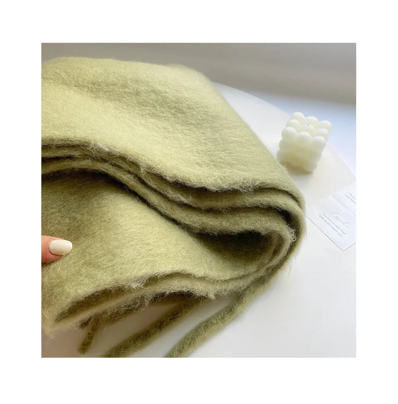Luxury Cashmere-Feel Winter Scarf – Soft, Warm & Elegant Shawl Wrap with Tassels for Women!