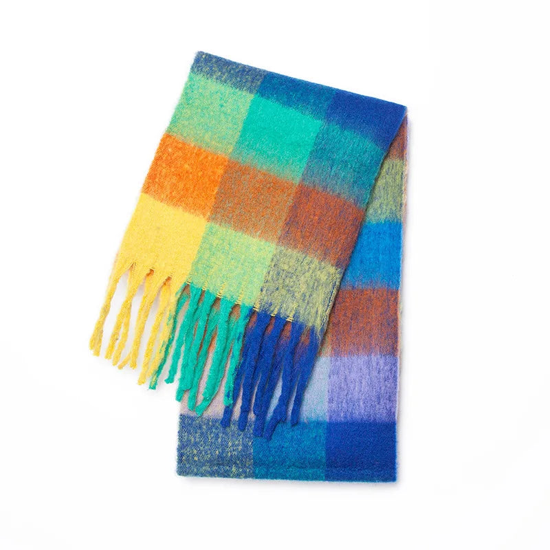 Luxury Cashmere-Feel Winter Scarf – Soft, Warm & Elegant Shawl Wrap with Tassels for Women!