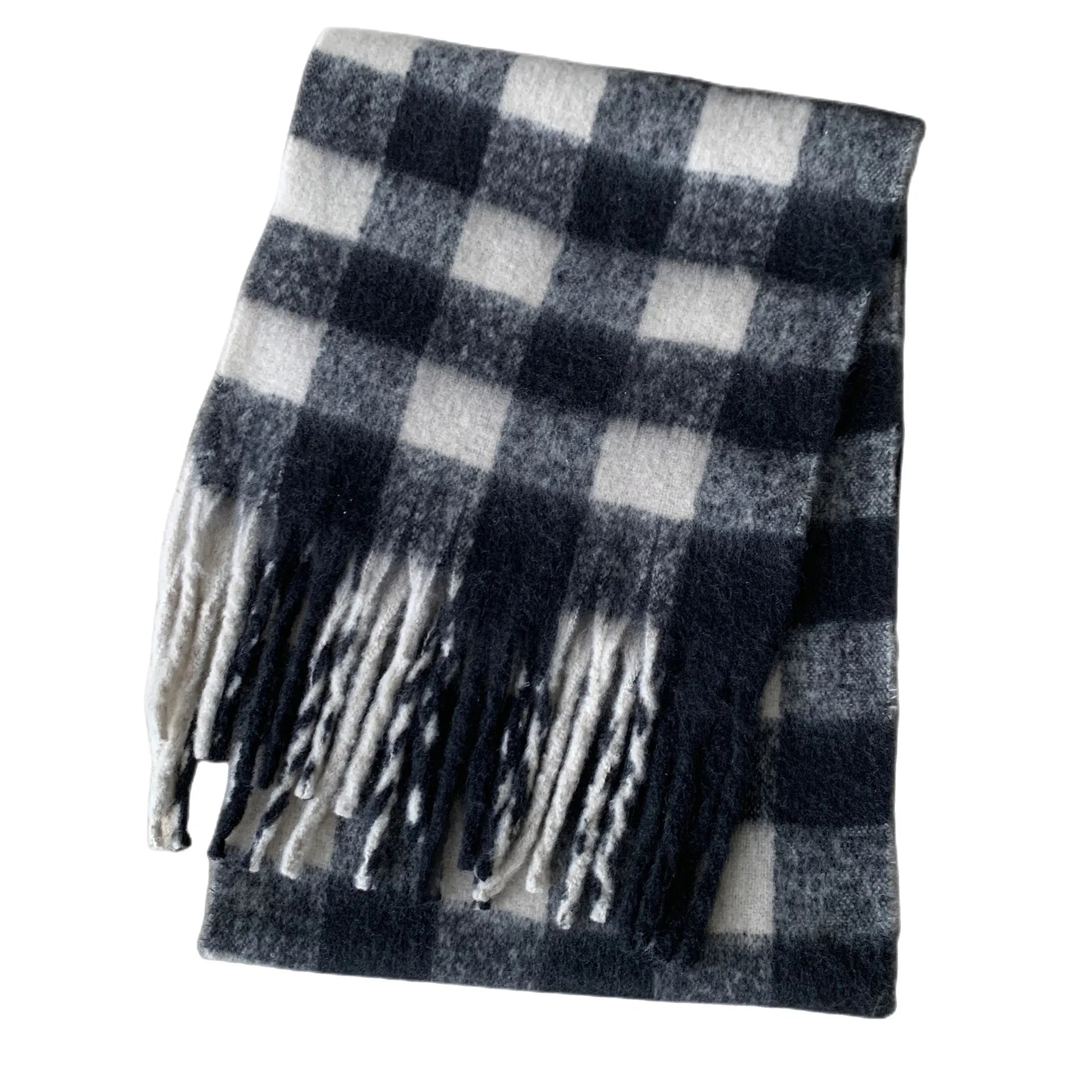 Luxury Cashmere-Feel Winter Scarf – Soft, Warm & Elegant Shawl Wrap with Tassels for Women!