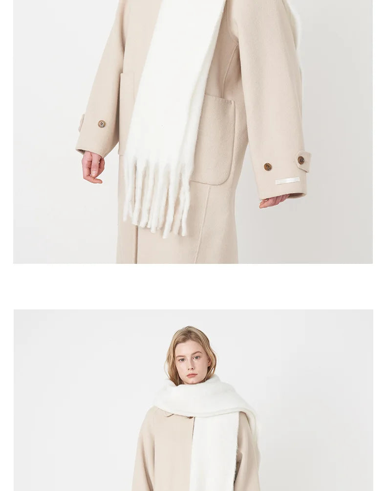 Luxury Cashmere-Feel Winter Scarf – Soft, Warm & Elegant Shawl Wrap with Tassels for Women!
