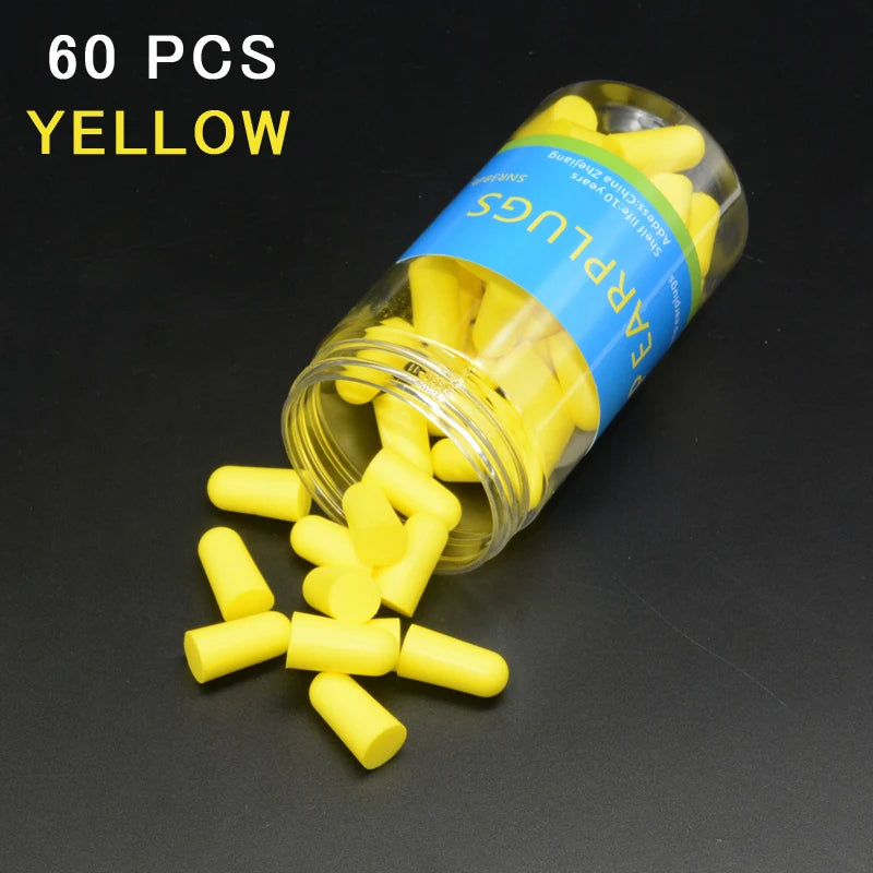 30/60 🌙 Sleep Deeper, Live Quieter – Ultra-Soft Reusable Foam Earplugs for Powerful Noise Reduction & Music Protection! 🎶✨