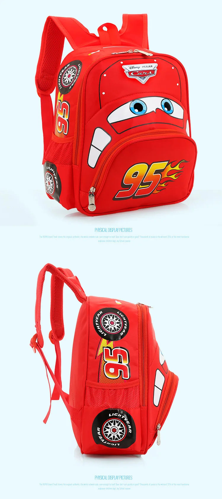 Disney Cars Kids Backpack – Safe, Durable & Fun School Bag for Boys (Ages 3-6)!