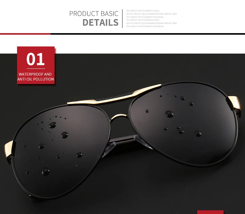 Retro Pilot Polarized Sunglasses – UV400 Alloy Frame Shades for Men & Women ✨🚘