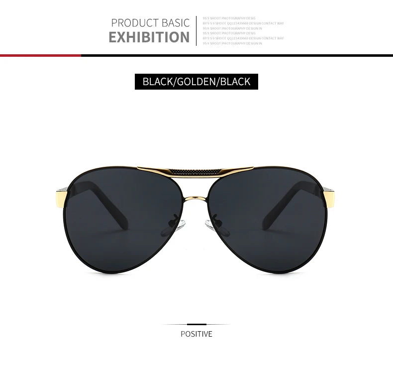 Retro Pilot Polarized Sunglasses – UV400 Alloy Frame Shades for Men & Women ✨🚘