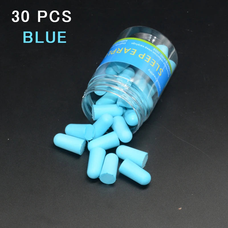 30/60 🌙 Sleep Deeper, Live Quieter – Ultra-Soft Reusable Foam Earplugs for Powerful Noise Reduction & Music Protection! 🎶✨