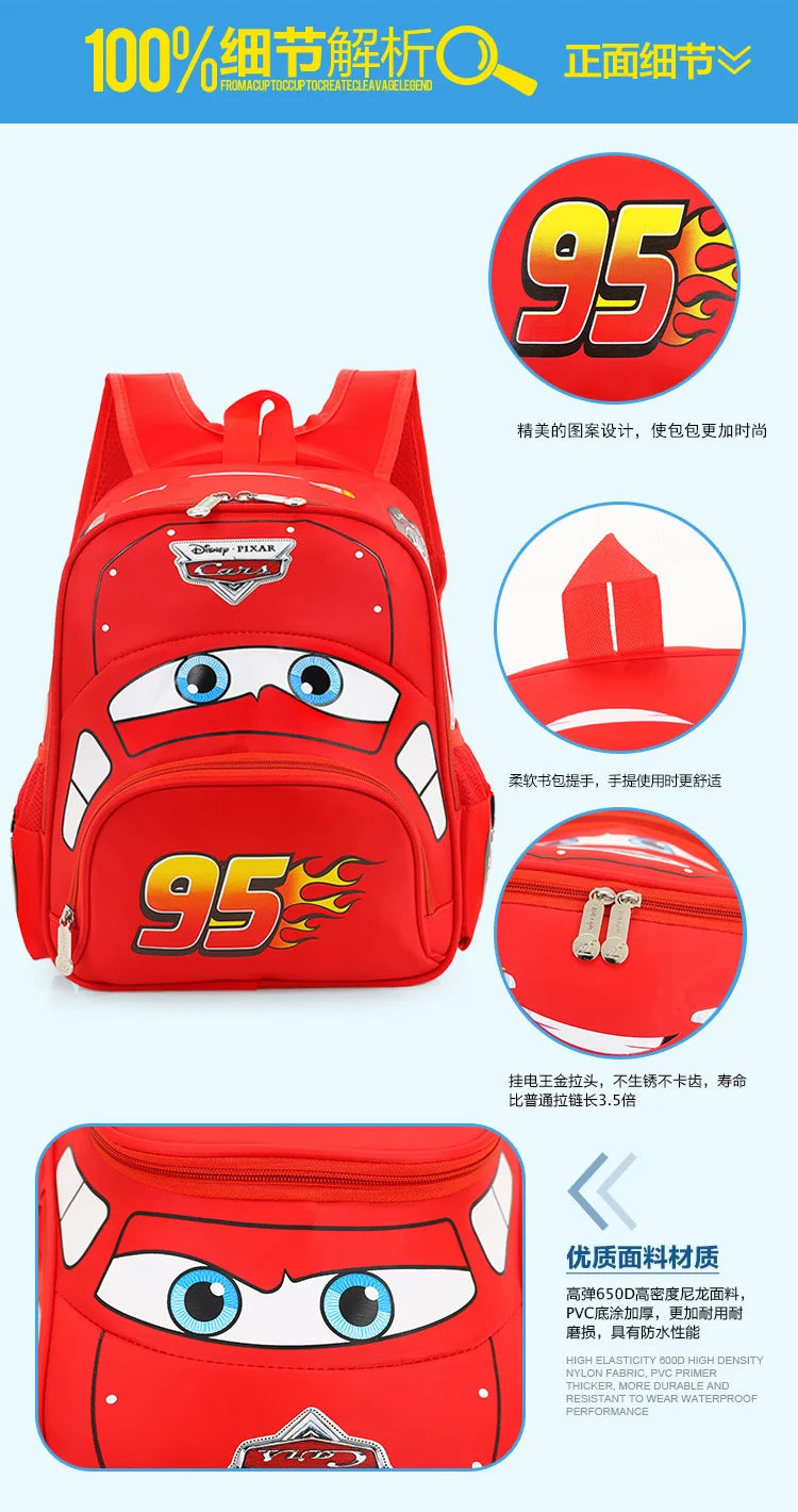 Disney Cars Kids Backpack – Safe, Durable & Fun School Bag for Boys (Ages 3-6)!
