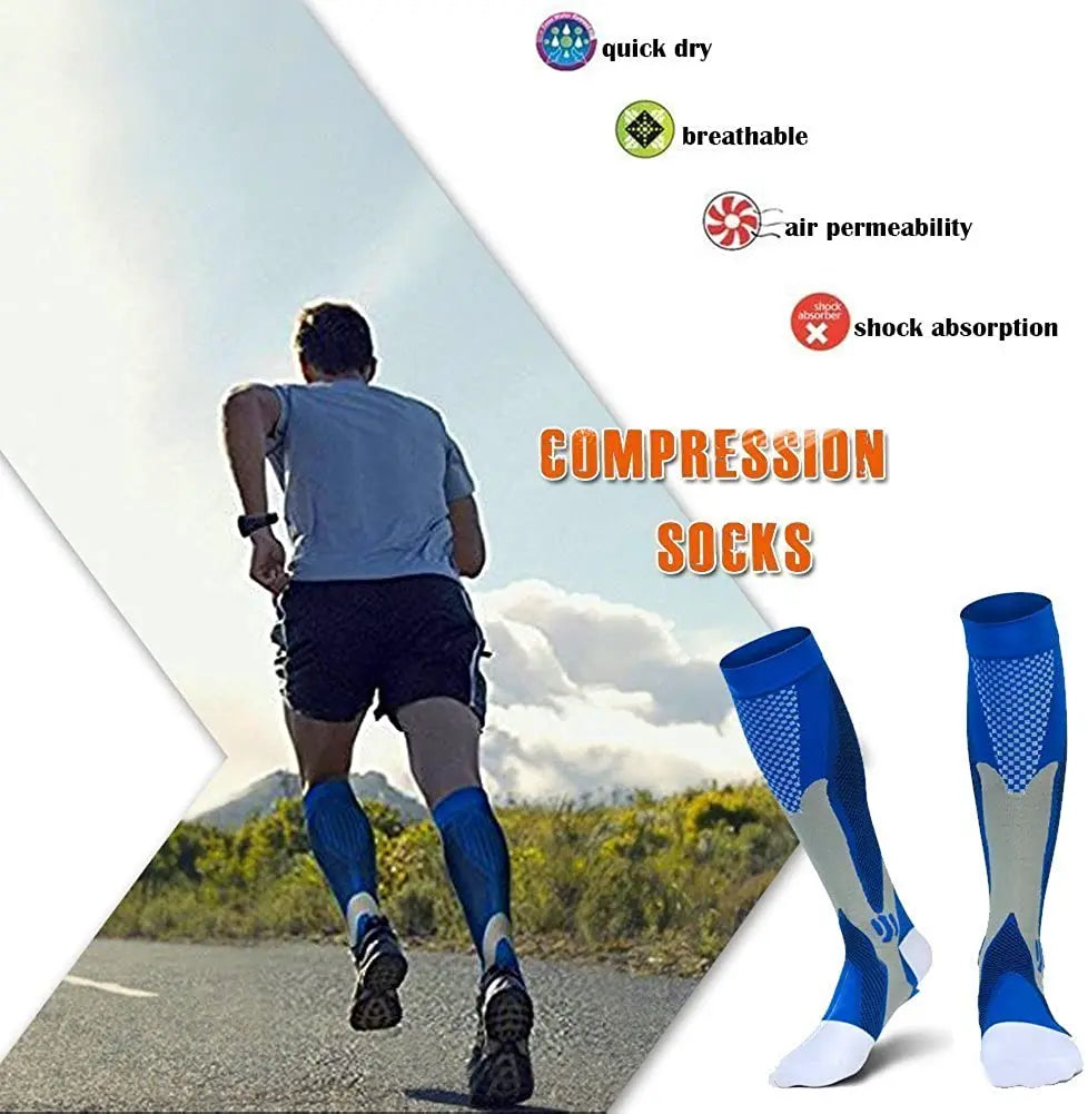 Compression Socks for Varicose Veins – Support Stockings for Nurses, Athletes, Diabetics & Outdoor Activities