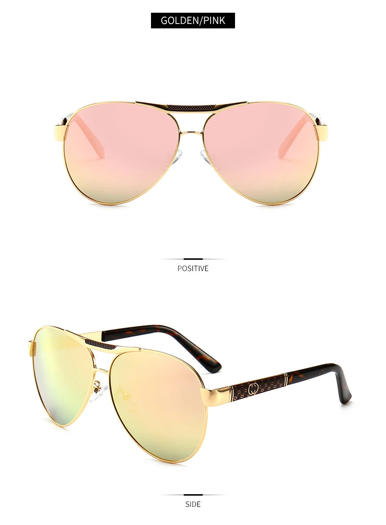 Retro Pilot Polarized Sunglasses – UV400 Alloy Frame Shades for Men & Women ✨🚘