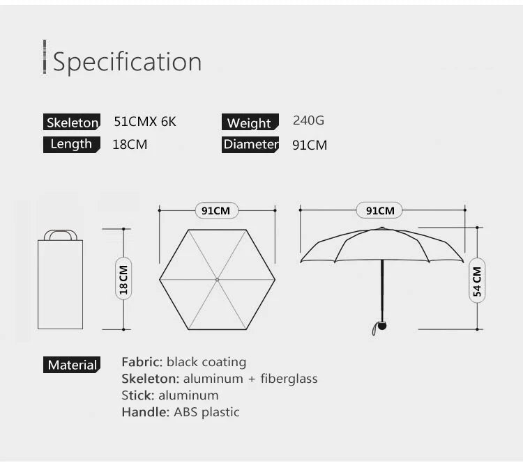 OLYCAT Flat Automatic Umbrella Woman Ultralight Travel Sun Umbrella Luxury Anti UV Portable Parasol Umbrella