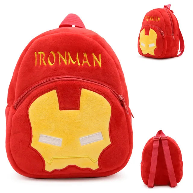 Disney Marvel Plush Backpack – Adorable & High-Capacity Cartoon Bag for Kids Featuring Mickey, Spiderman & More!