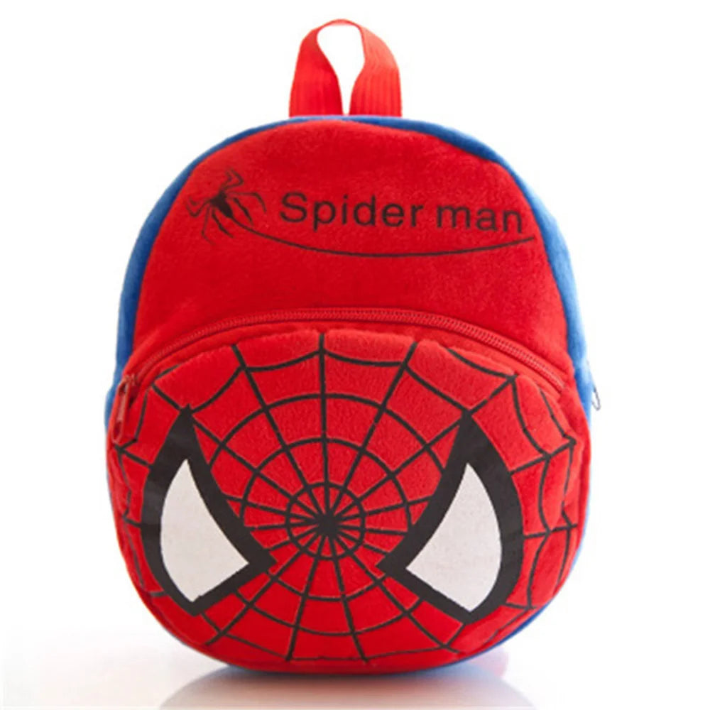 Disney Marvel Plush Backpack – Adorable & High-Capacity Cartoon Bag for Kids Featuring Mickey, Spiderman & More!