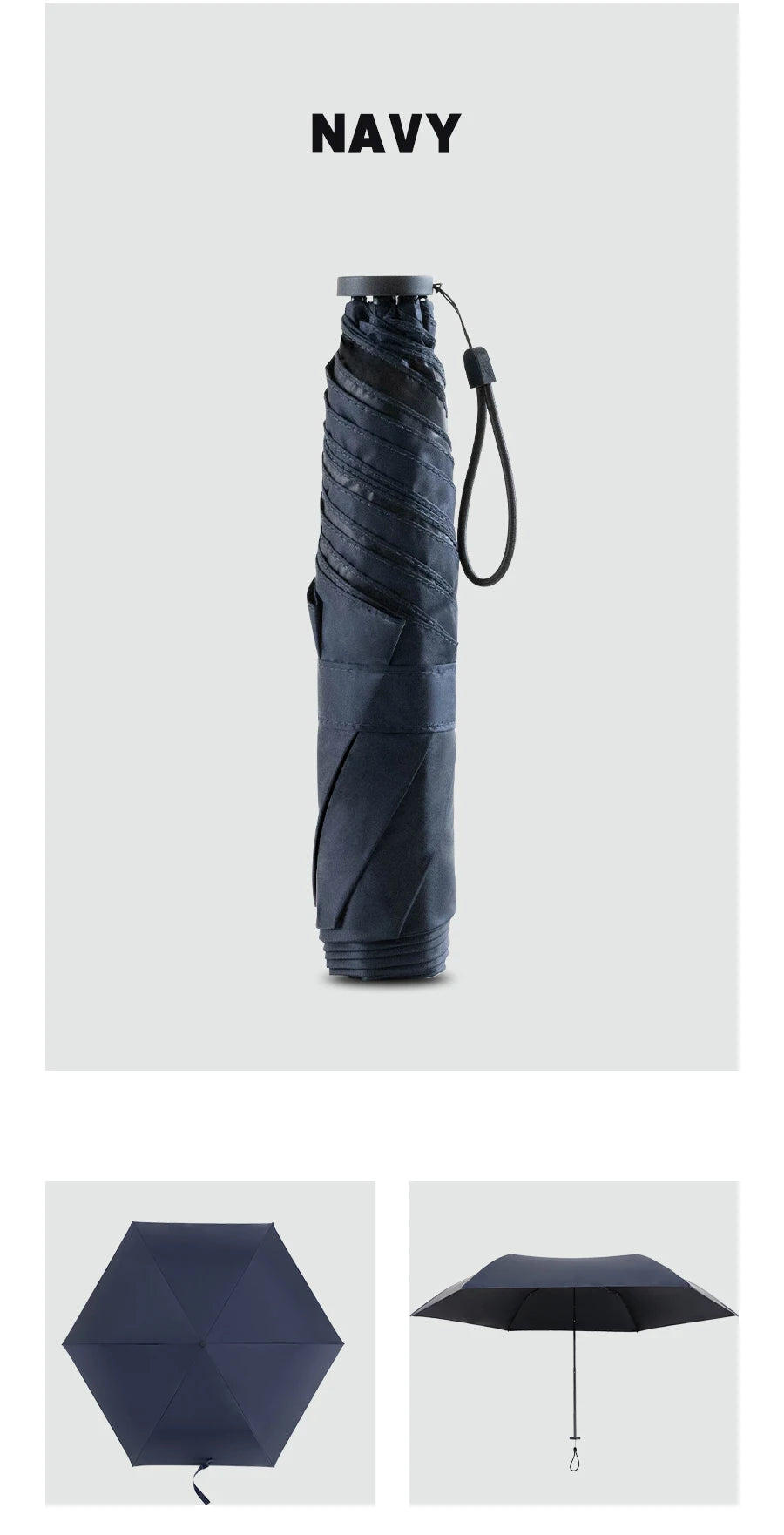 Parachase Ultra-light Folding Umbrella 111g Only Anti UV Travel Light Sun Umbrella Windproof Carbon Fiber Portable Parasol 6K