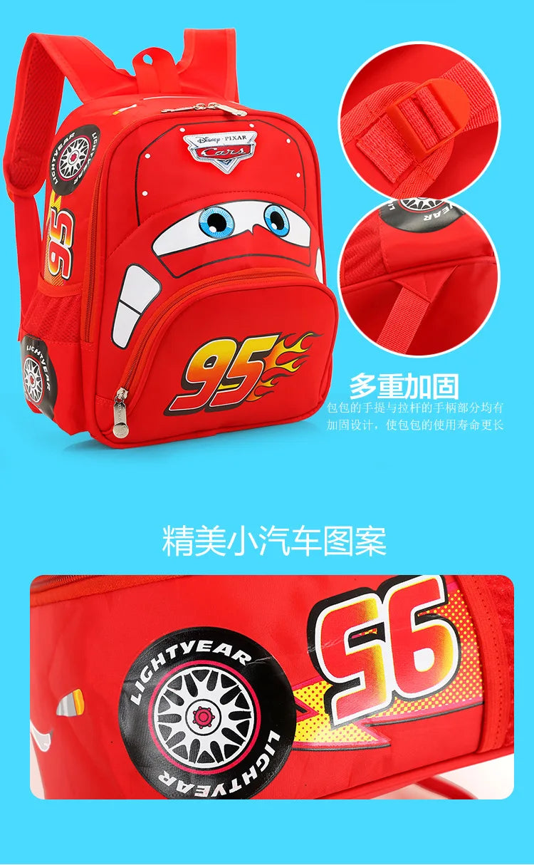Disney Cars Kids Backpack – Safe, Durable & Fun School Bag for Boys (Ages 3-6)!