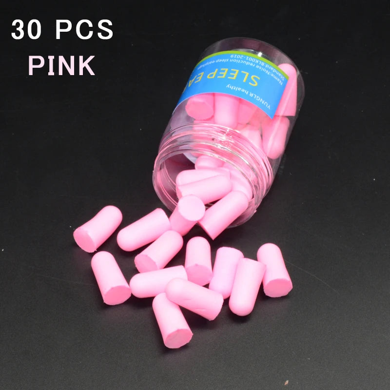 30/60 🌙 Sleep Deeper, Live Quieter – Ultra-Soft Reusable Foam Earplugs for Powerful Noise Reduction & Music Protection! 🎶✨