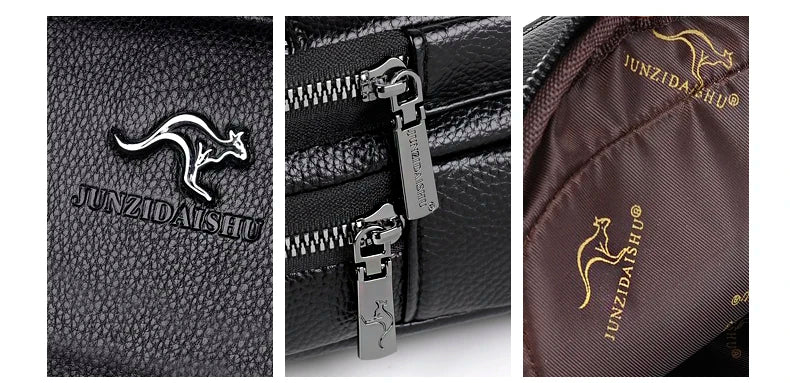 Men's Luxury PU Leather Chest Bag – Vintage Crossbody Shoulder Bag for Business & Casual Use