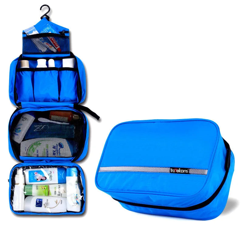 Large Waterproof Travel Makeup Bag – Unisex Cosmetic Organizer & Toiletry Case