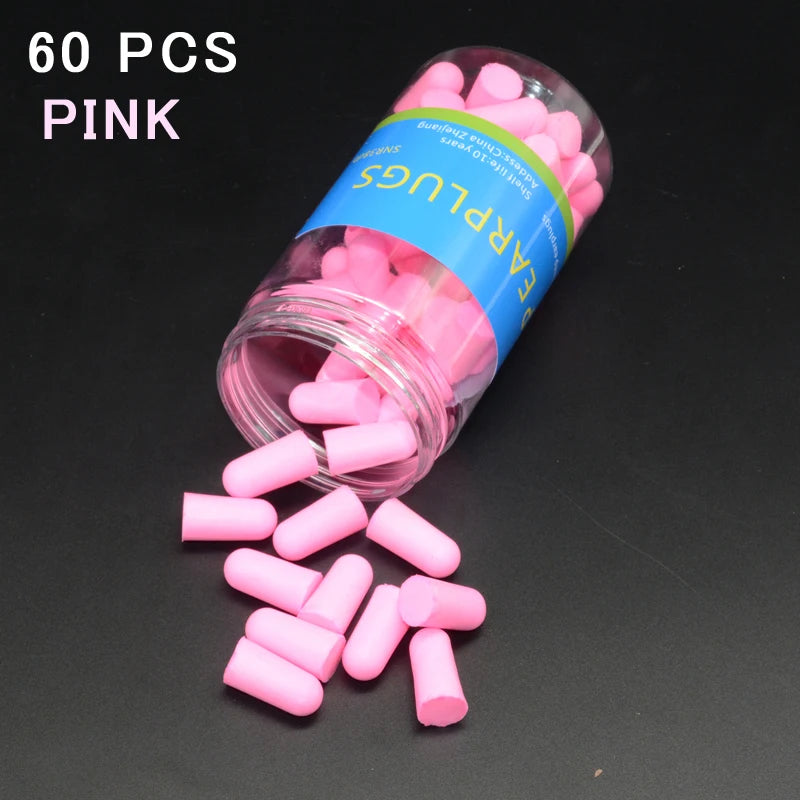 30/60 🌙 Sleep Deeper, Live Quieter – Ultra-Soft Reusable Foam Earplugs for Powerful Noise Reduction & Music Protection! 🎶✨