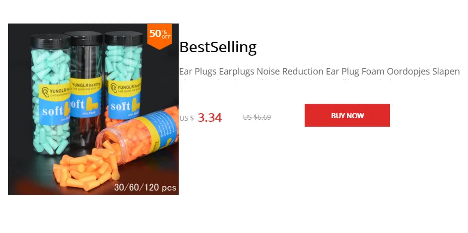 30/60 🌙 Sleep Deeper, Live Quieter – Ultra-Soft Reusable Foam Earplugs for Powerful Noise Reduction & Music Protection! 🎶✨
