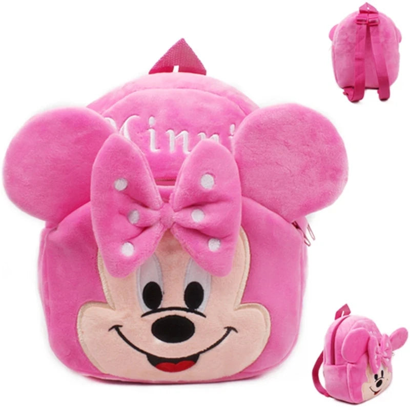 Disney Marvel Plush Backpack – Adorable & High-Capacity Cartoon Bag for Kids Featuring Mickey, Spiderman & More!
