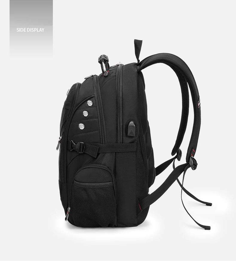 2025 Waterproof Laptop Backpack – 17/20 Inch Oxford Travel Rucksack for Men & Women, School Bag with Modern Design