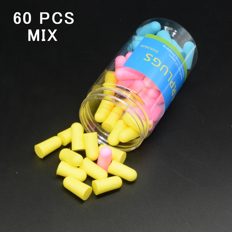 30/60 🌙 Sleep Deeper, Live Quieter – Ultra-Soft Reusable Foam Earplugs for Powerful Noise Reduction & Music Protection! 🎶✨