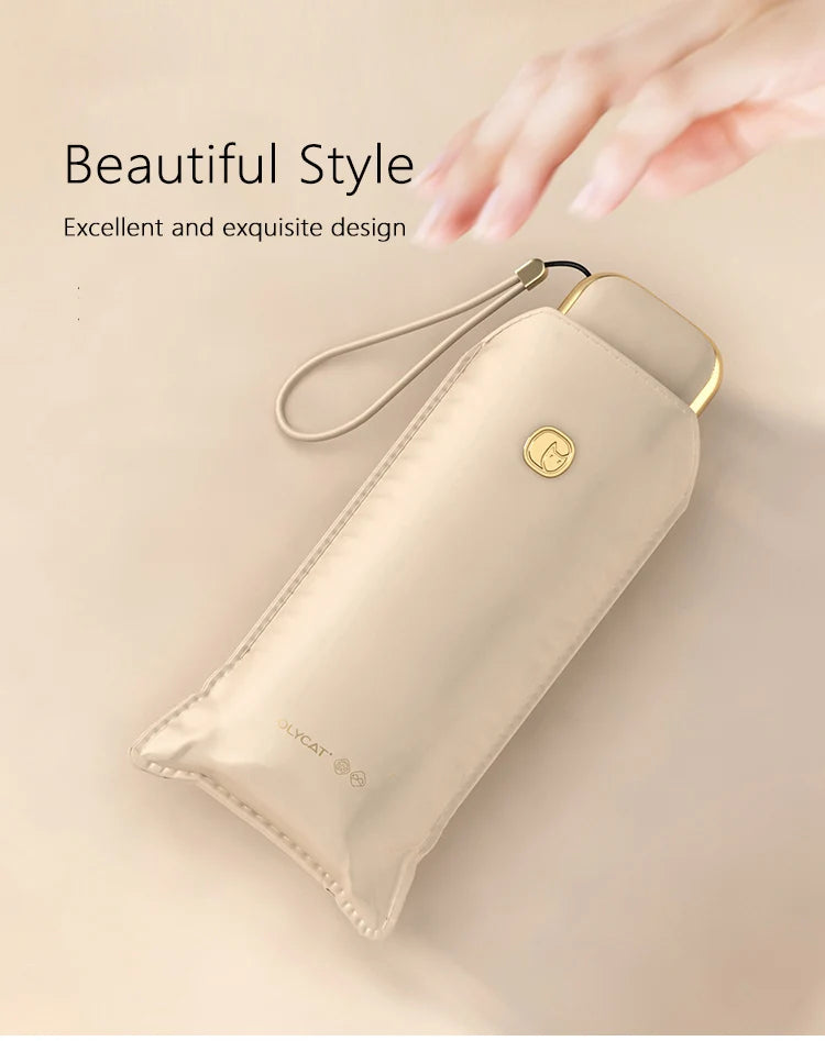 ☀️☔ OLYCAT Five-Fold Mini Umbrella – Ultra-Compact, Stylish & UV-Protective for Travel & Everyday Use! 🌦️✨