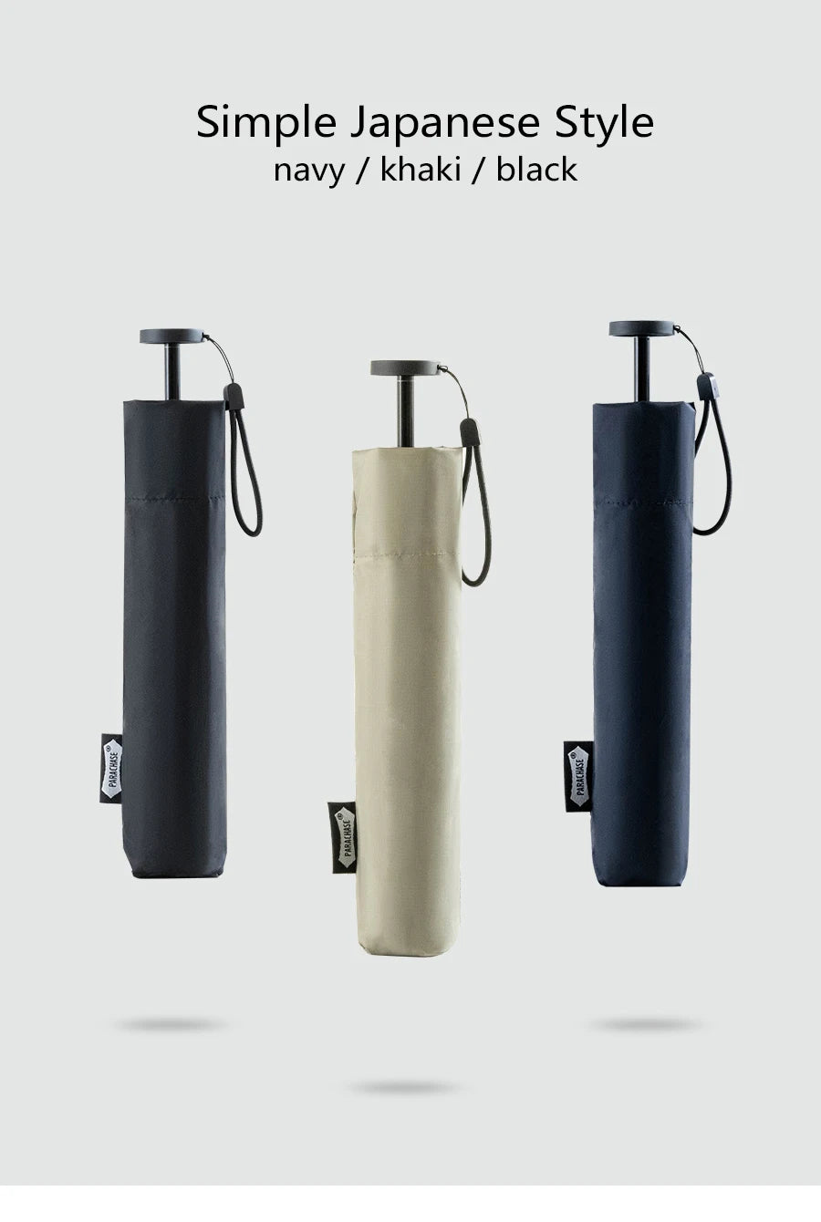 Parachase Ultra-light Folding Umbrella 111g Only Anti UV Travel Light Sun Umbrella Windproof Carbon Fiber Portable Parasol 6K