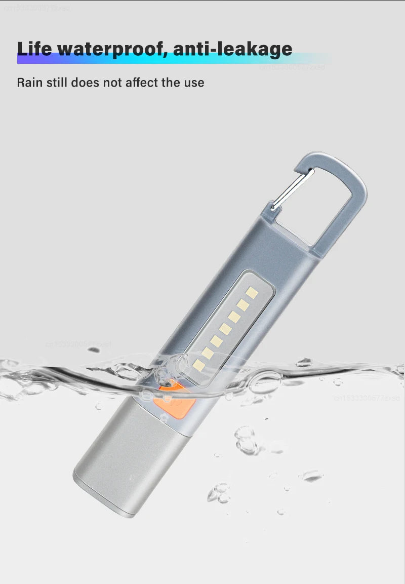 New Xiaomi Portable LED Flashlight – USB Rechargeable, Zoomable Torch for Outdoor Camping, Hiking & Emergency Use