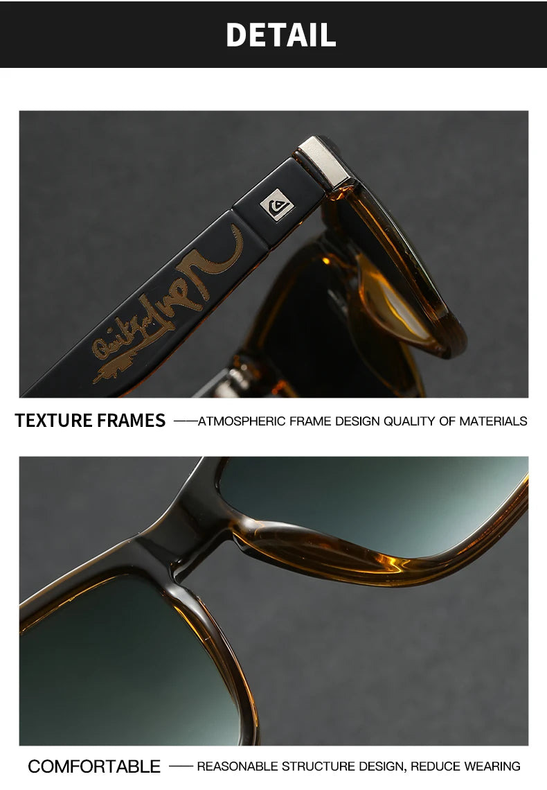 QUIKSILVER Classic Square Sunglasses – UV400 Protection for Men & Women 🌊🏄♂️