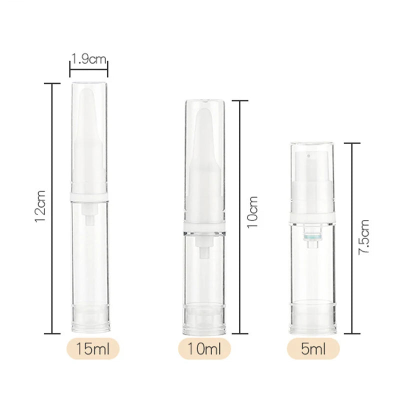 Portable Vacuum Refillable Bottle – 5ML/10ML/15ML for Foundation & Skincare ✨