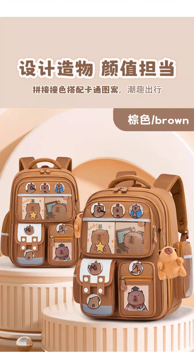 Large Waterproof Orthopedic School Backpack – Durable & Comfortable Book Bag for Boys & Kids!