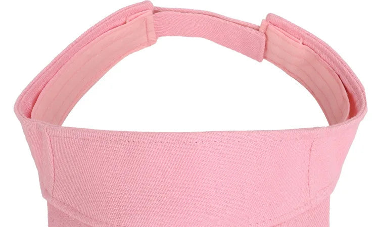 Summer Sun Hats Men Women Cotton Adjustable Visor UV Protection Top Empty Solid Sport Tennis Golf Running Sunscreen Baseball Cap