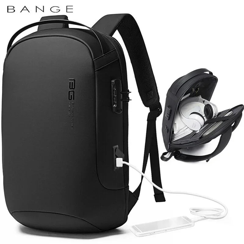 Bange Anti-Theft Backpack for Men – 15.6-inch Laptop Travel Backpack, Fashion Waterproof School Bag