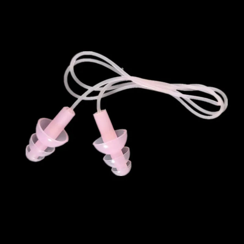 Soft Silicone Ear Plug with Elastic Lanyard – Waterproof & Noise-Reducing for Swimming, Water Sports & Daily Use!