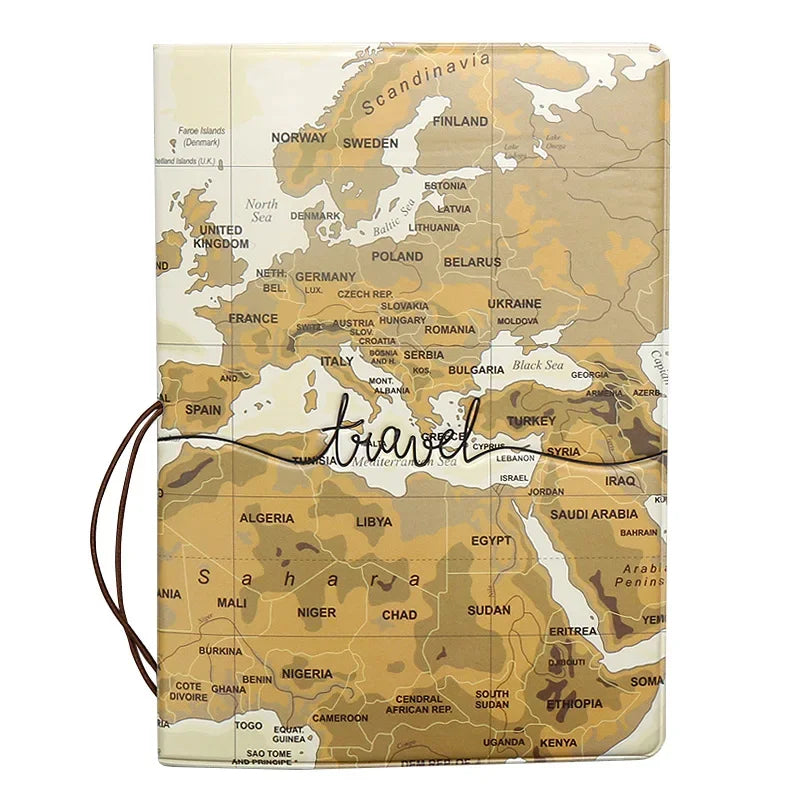 Portable Boarding Fashion Cute Cartoon Passport Cover – Men’s & Women’s PU Leather Travel Passport Holder Case, Card ID Holders (14*10cm)