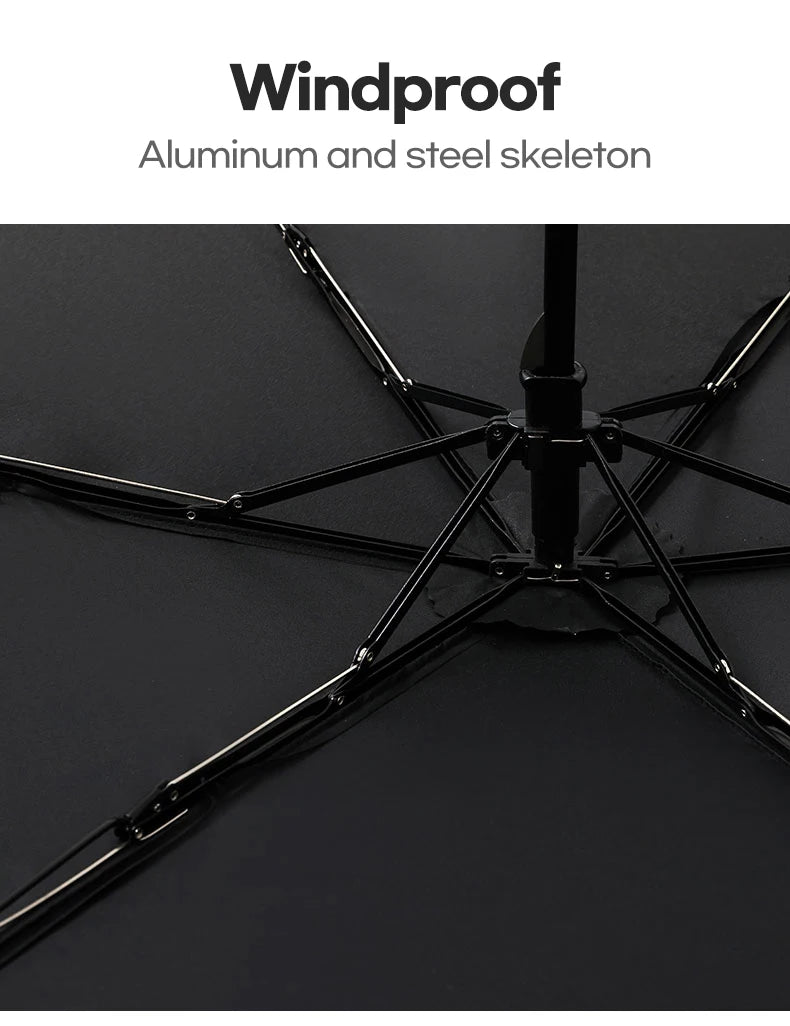 Parachase Flat Rain Umbrella Woman Lightweight 143g Foldable Mini Umbrella Pocket Portable Travel Folding Umbrella Windproof
