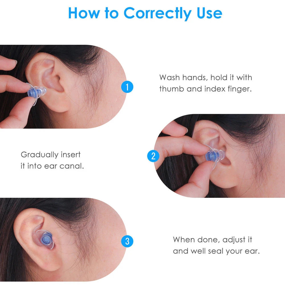 🌙 Block Out Noise, Sleep Better – Soft Silicone Noise-Canceling Earplugs for Sleep, Study & Concerts! 🎧✨
