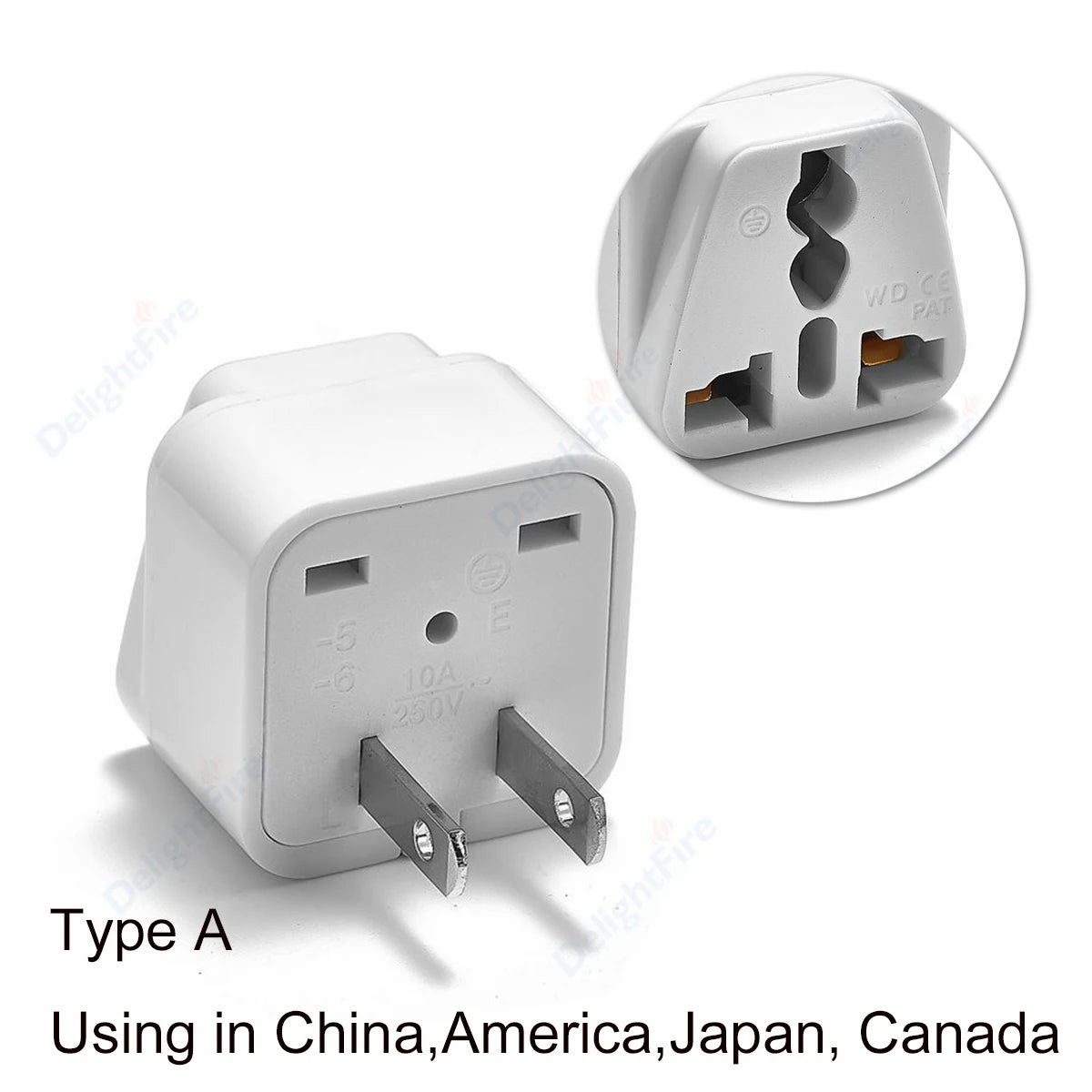 Universal Travel Plug Adapter – UK/EU/KR/US/AU/Brazil/French to Worldwide Power Socket Converter
