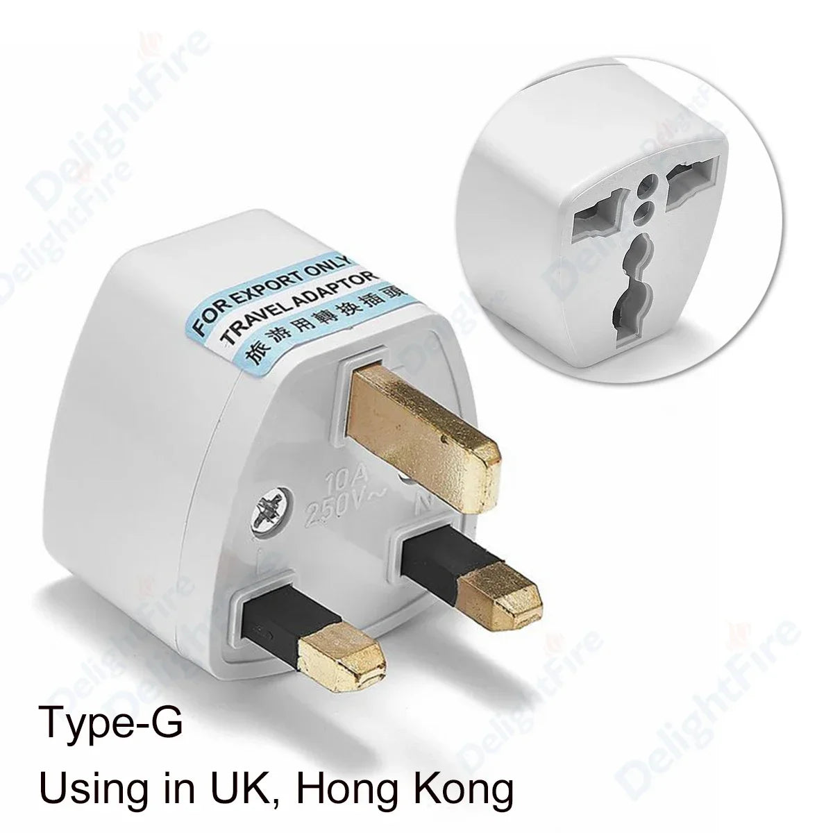 Universal Travel Plug Adapter – UK/EU/KR/US/AU/Brazil/French to Worldwide Power Socket Converter