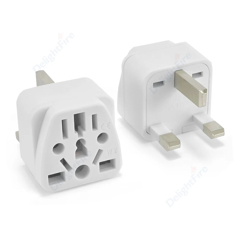 10A UK Plug Adapter – Type G Universal Travel Charger | EU/US/AU to UK Converter for British, Singapore, Malaysia Power Sockets