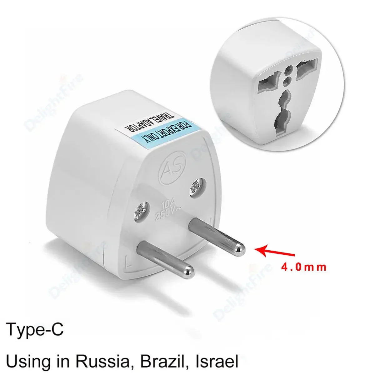 Universal Travel Plug Adapter – UK/EU/KR/US/AU/Brazil/French to Worldwide Power Socket Converter