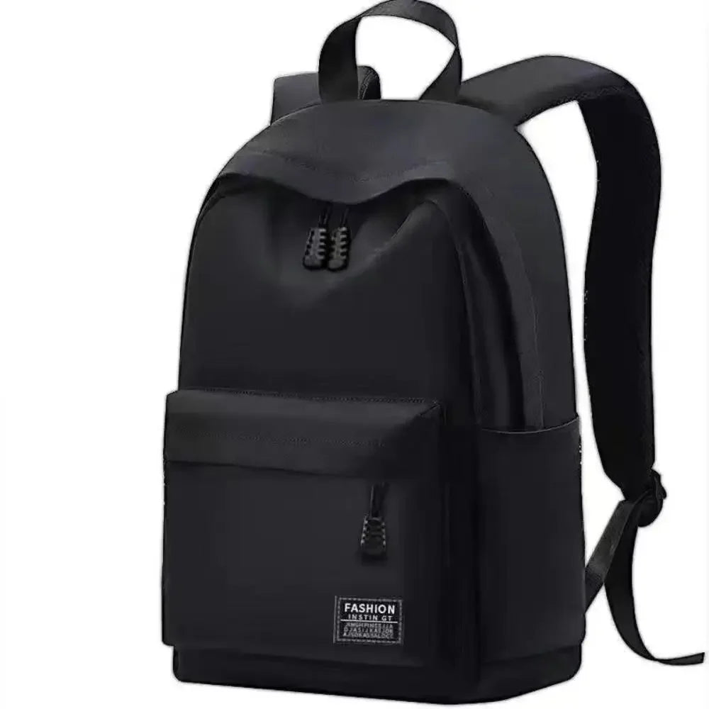 15-Inch Versatile Backpack – Trendy Washable Oxford Cloth Computer Bag for School, Students, and Travel (Black, Grey, Blue, Red)