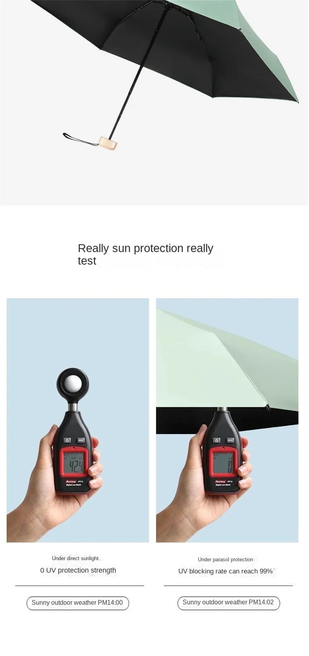 ☀️ Ultra-Compact Mini Folding Sun Umbrella – Pocket-Sized UV Protection for Travel & Everyday Use! ☔✨