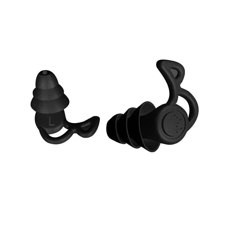 🌊 Ultimate Noise Protection – 3-Layer Waterproof Silicone Earplugs for Sleeping, Swimming & Surfing! 🌙✨