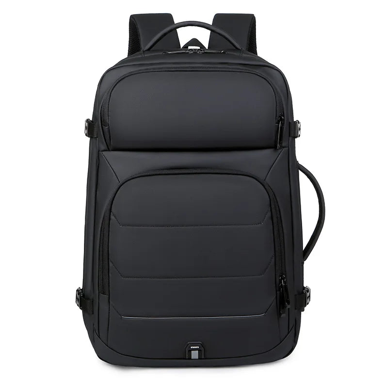 Expandable 17-inch Men’s Laptop Backpack – Waterproof Notebook Bag with USB, Schoolbag, Sports Travel Backpack for Men